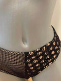 LA MEDUSE by Crool Greece 50 C Cup L crochet black nude bikini swimsuit U/W