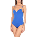 MOEVA London L US-8 swimsuit royal blue formed cups gold chains underwire-Clothing, Shoes & Accessories:Women's Clothing:Swimwear-Moeva London-US-8-Blue-Jenifers Designer Closet