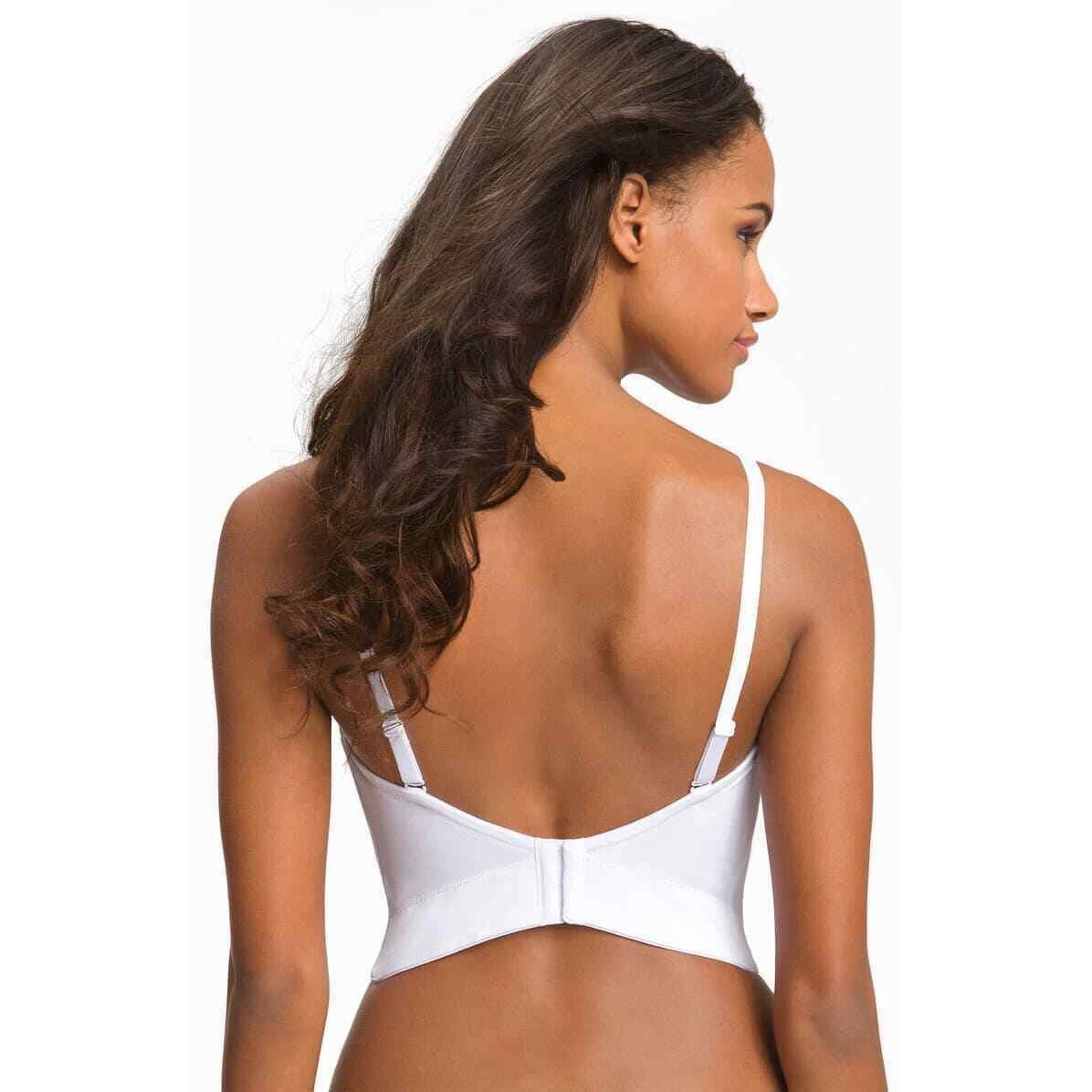 LE MYSTERE 38B Soiree low back Bustier bra bridal strapless convertible-Clothing, Shoes & Accessories:Women's Clothing:Intimates & Sleep:Bras & Bra Sets-Le Mystère-38B-White-Jenifers Designer Closet