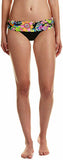 TRINA TURK 14 Monaco banded hipster bikini bottoms L XL black/bright colors