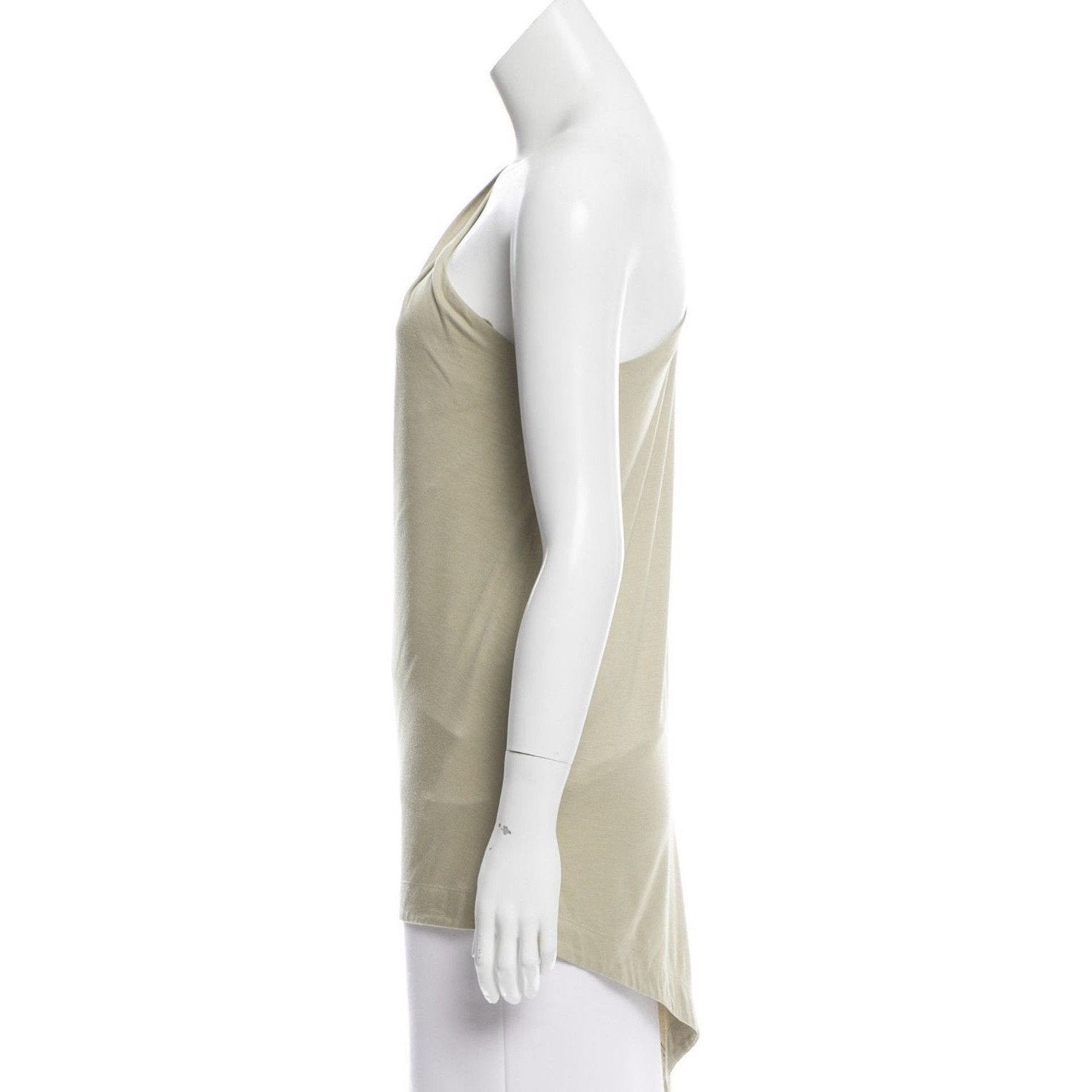KAUFMANFRANCO one shoulder asymmetric top with leather $795 twine jersey-Clothing, Shoes & Accessories:Women's Clothing:Tops & Blouses-KaufmanFranco-Jenifers Designer Closet