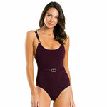 JETS by Jessika Allen Australia 10 one-piece swimsuit plum