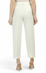 THEORY 6 high waist pants slacks trousers straight Rice crepe cream $335 - Jenifers Designer Closet