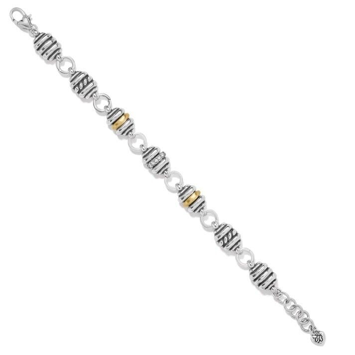 BRIGHTON Charlotte two-tone silver gold Swarovski crystal bracelet