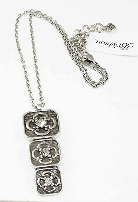 BRIGHTON Bougado silver & Swarovski crystal pendant necklace - Jenifers Designer Closet