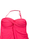 SUNPROOF by Weatherproof 5-6 tankini swimsuit pink twisted bandeau ruched