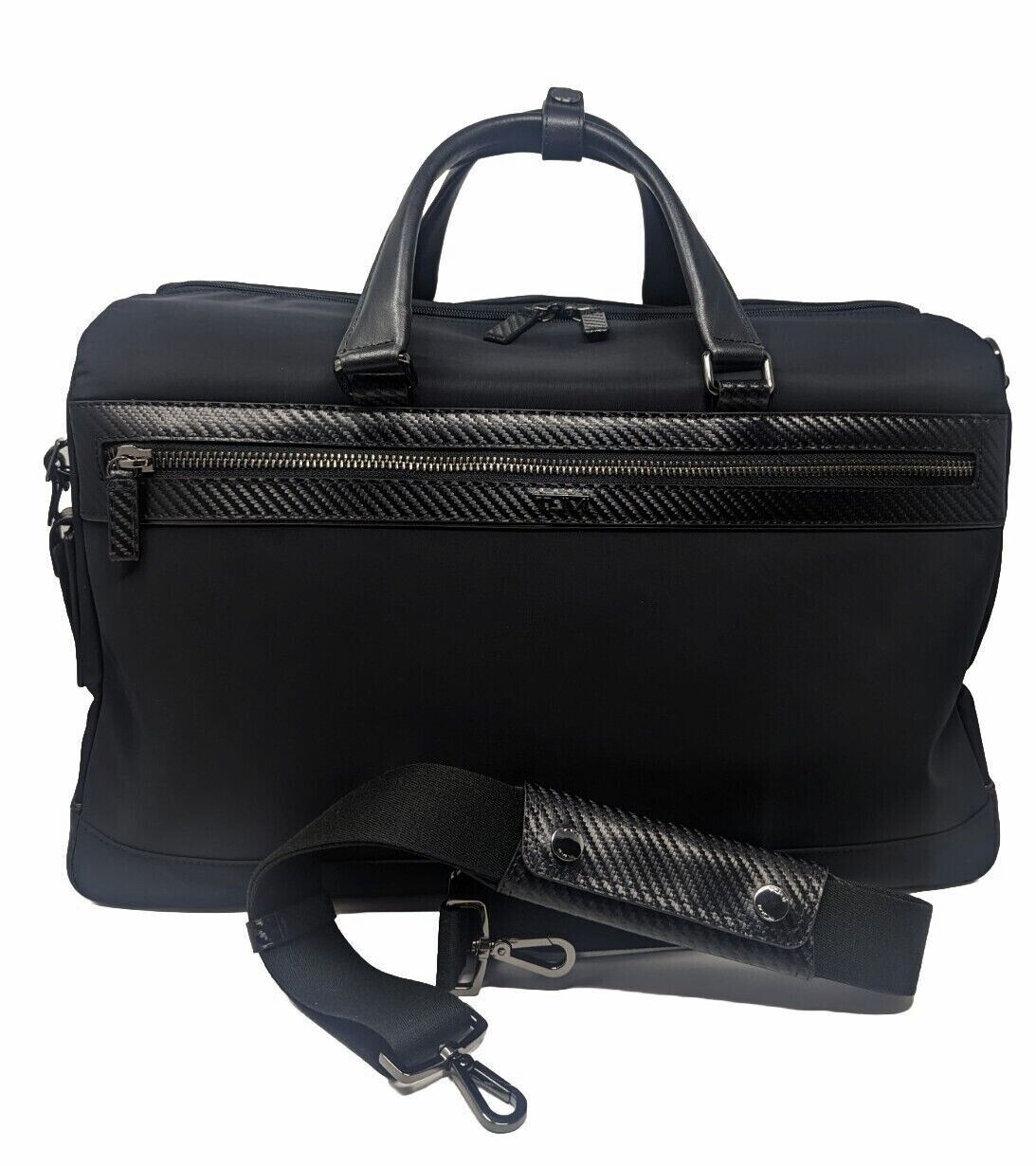 TUMI Newbury Duffel black carbon travel shoulder bag carry