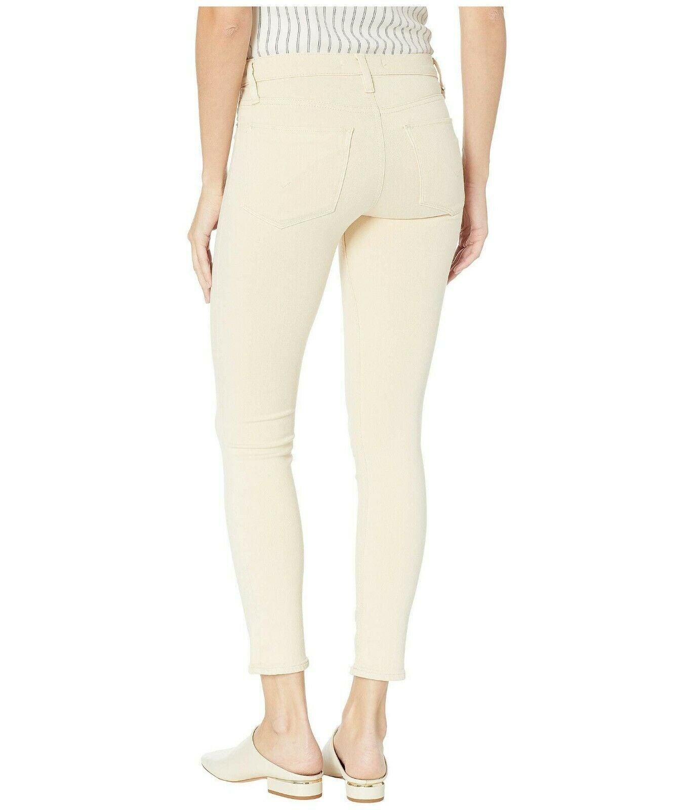HUDSON Jeans 30 skinny fawn beige Tally cropped pants mid-rise - Jenifers Designer Closet
