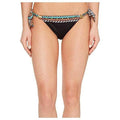 NANETTE LEPORE Large bikini swimsuit bottom only tribal beat side tie-Clothing, Shoes & Accessories:Women's Clothing:Swimwear-Nanette Lepore-Large-Black/multi-Jenifers Designer Closet