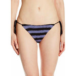 MARA HOFFMAN Swim M crochet bikini bottom only navy purple $150 swimsuit-Clothing, Shoes & Accessories:Women's Clothing:Swimwear-Mara Hoffman-Medium-Multi-Jenifers Designer Closet