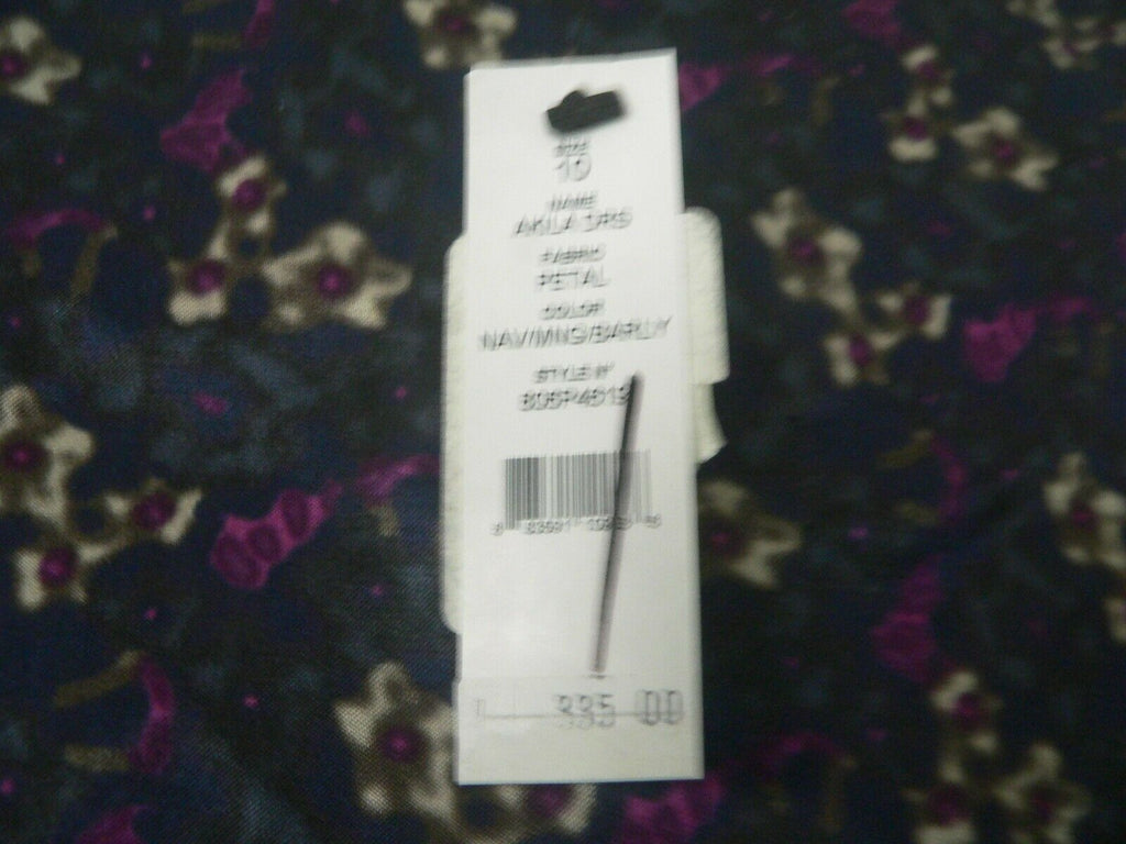 PREMISE 10 career work church Akila dress navy petal slick sheen navy