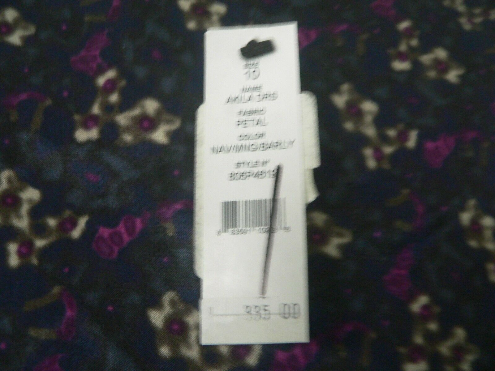 PREMISE 10 career work church Akila dress navy petal slick sheen navy
