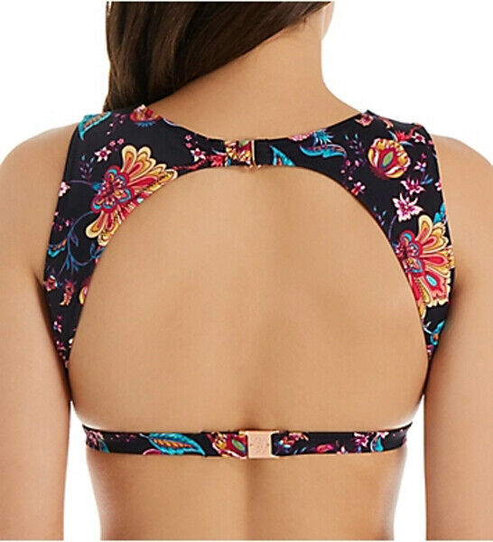 NANETTE LEPORE bikini swimsuit 6 bathing suit floral strappy designer 2 pc