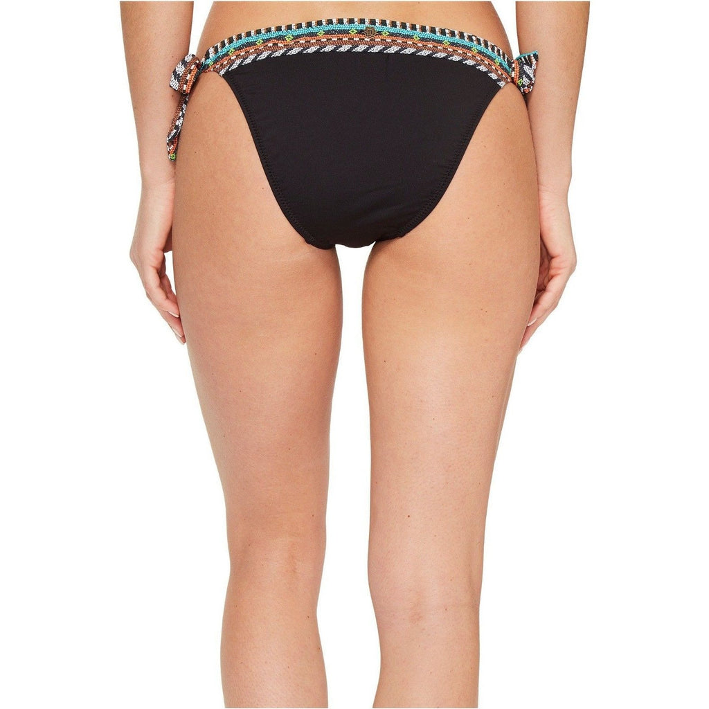 NANETTE LEPORE Large bikini swimsuit bottom only tribal beat side tie-Clothing, Shoes & Accessories:Women's Clothing:Swimwear-Nanette Lepore-Large-Black/multi-Jenifers Designer Closet