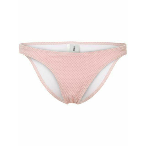 SUBOO Australia US-6 AUS-10 rose pink textured slim bikini bottoms swimsuit-Clothing, Shoes & Accessories:Women's Clothing:Swimwear-Suboo-6-US-Rose pink-Jenifers Designer Closet