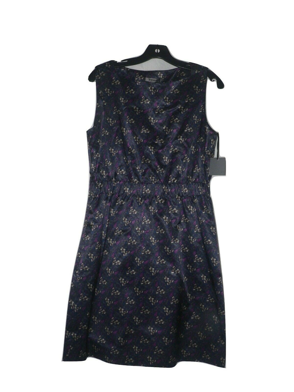 PREMISE 10 career work church Akila dress navy petal slick sheen navy