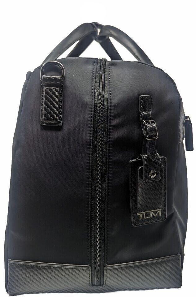 TUMI Newbury Duffel black carbon travel shoulder bag carry-on luggage Monroe