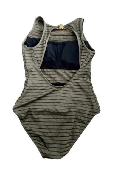 JETS Jessika Allen 8 US 12 AU hi-neck one-piece swimsuit sheer mesh stone