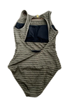 JETS Jessika Allen 8 US 12 AU hi-neck one-piece swimsuit sheer mesh stone