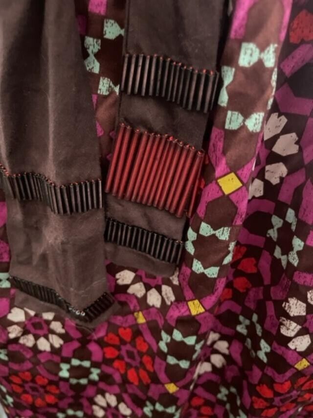 A Common Thread S wrap sash waist skirt Silk Beaded Tie $242 designer career
