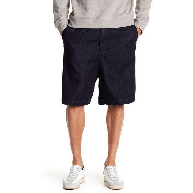 Diesel men's denim shorts Small $168.00 dark blue jeans wash elastic waist-Clothing, Shoes & Accessories:Men's Clothing:Shorts-Diesel-Small-Dark Blue-Jenifers Designer Closet
