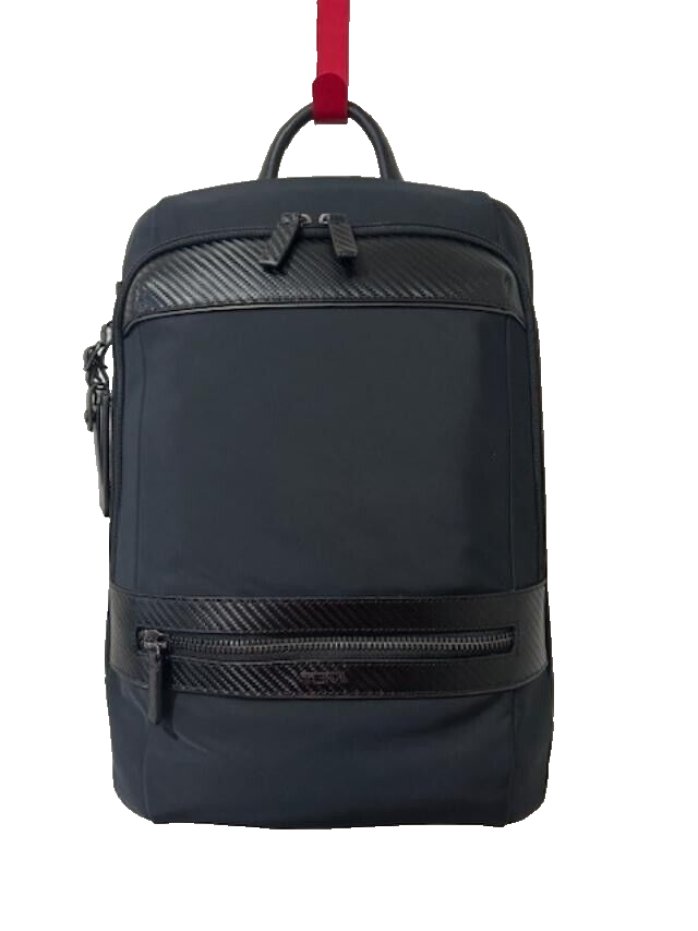 TUMI Monroe Foxwood laptop backpack black carbon fiber travel bag