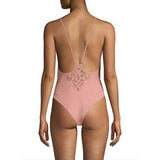 TORI PRAVER XS cutout crochet maillot One Piece swimsuit $199 bali pink-Clothing, Shoes & Accessories:Women's Clothing:Swimwear-Tori Praver-XS-Bali Pink-Jenifers Designer Closet