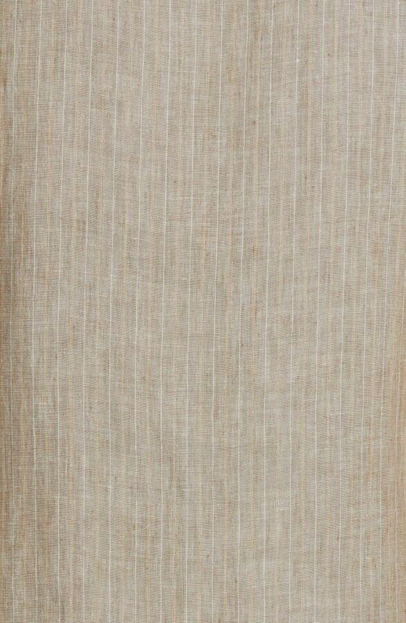 THEORY 6 mini dress jumper sleeveless striped linen v-neck shift year round - Jenifers Designer Closet