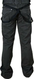 MONARCHY 36 men's charcoal pants w/suspenders trendy high-end trousers