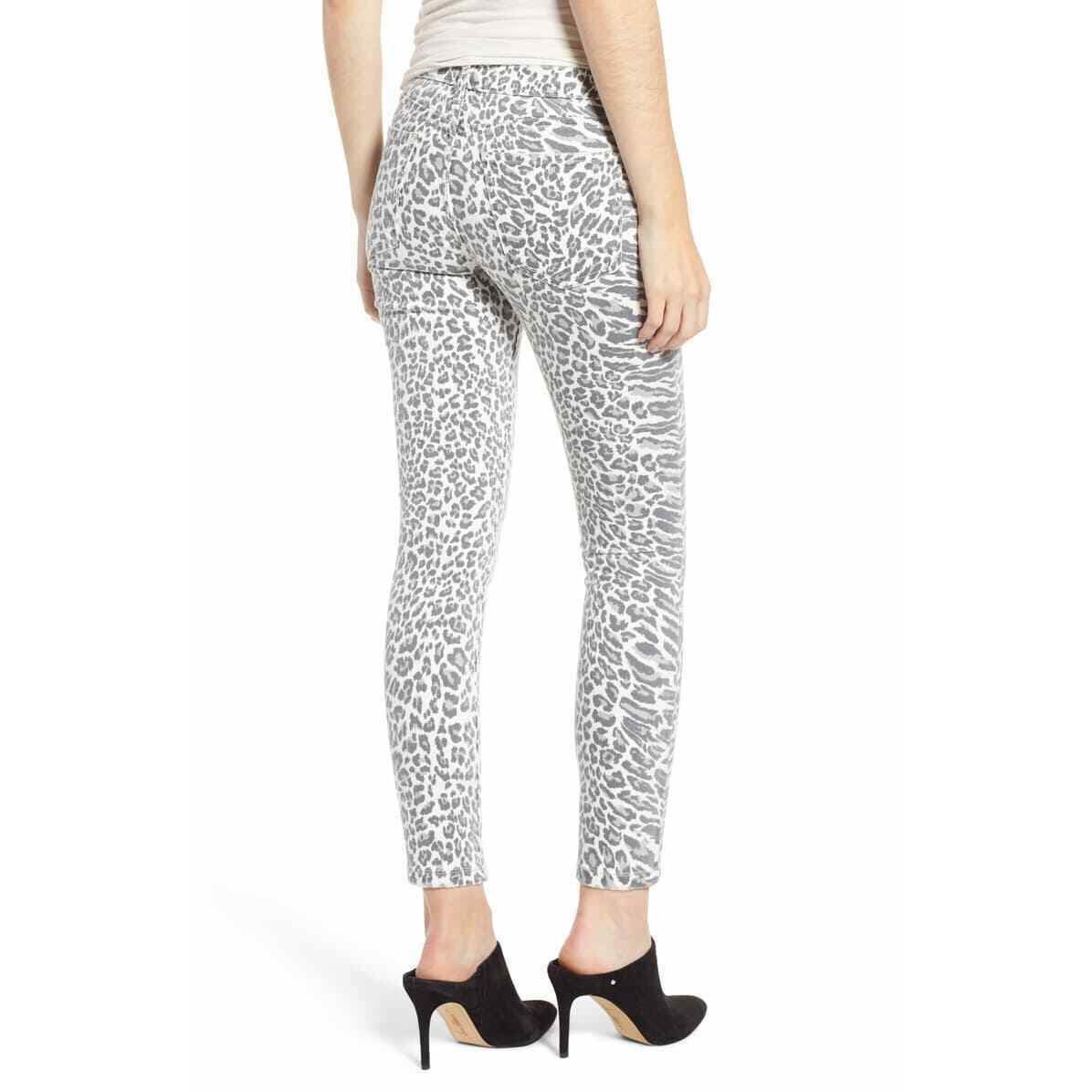 NWT CURRENT ELLIOTT 23 The Stiletto Warped Leopard Jeans skinny jeggings $228-Clothing, Shoes & Accessories:Women's Clothing:Jeans-Current/Elliott-23-Warped-Jenifers Designer Closet