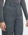 THEORY high-waisted 12 navy Herring Melange career dress pants slacks - Jenifers Designer Closet