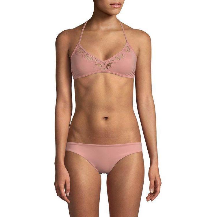 TORI PRAVER Leona Isla XS bikini swimsuit Bali Pink 2PC set crochet-Clothing, Shoes & Accessories:Women's Clothing:Swimwear-Tori Praver-XS-Bali pink-Jenifers Designer Closet