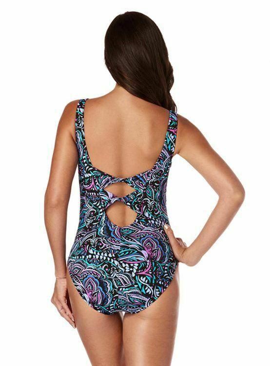 MAGICSUIT MIRACLESUIT 10 swimsuit slimming ruched one piece gypsy presley - Jenifers Designer Closet