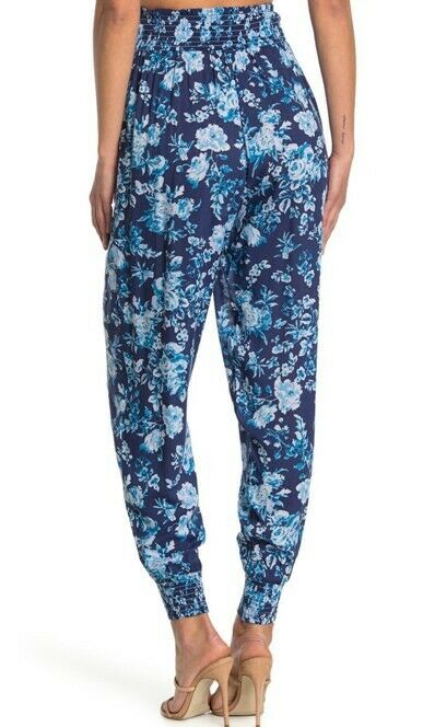 NANETTE LEPORE Piper smocked jogger pants swimsuit cover-up