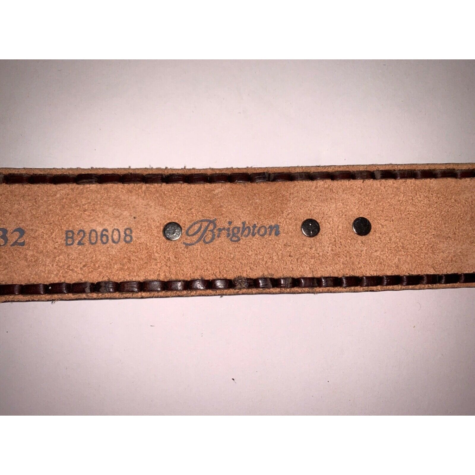 NWT BRIGHTON 32 silver buckle wide leather belt brown medallions asiago concho-Clothing, Shoes & Accessories:Women:Women's Accessories:Belts-Brighton-Jenifers Designer Closet