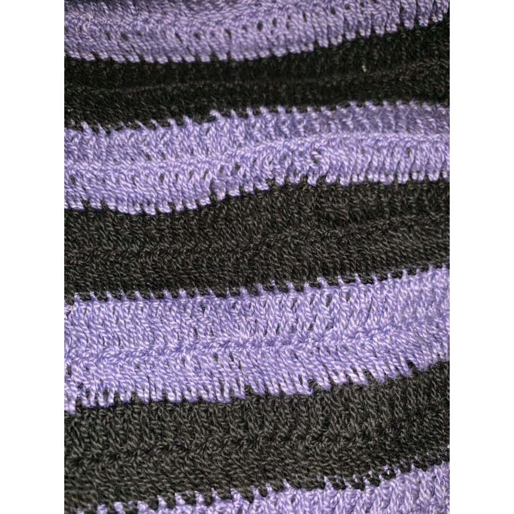 MARA HOFFMAN Swim M crochet bikini bottom only navy purple $150 swimsuit-Clothing, Shoes & Accessories:Women's Clothing:Swimwear-Mara Hoffman-Medium-Multi-Jenifers Designer Closet