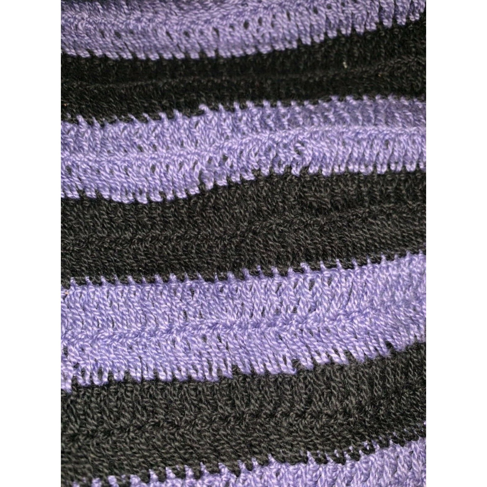 MARA HOFFMAN Swim M crochet bikini bottom only navy purple $150 swimsuit-Clothing, Shoes & Accessories:Women's Clothing:Swimwear-Mara Hoffman-Medium-Multi-Jenifers Designer Closet