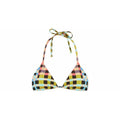 MARA HOFFMAN XL plaid bikini top triangle slide mustard separate halter-Clothing, Shoes & Accessories:Women's Clothing:Swimwear-Mara Hoffman-XL-Mustard/multi-Jenifers Designer Closet