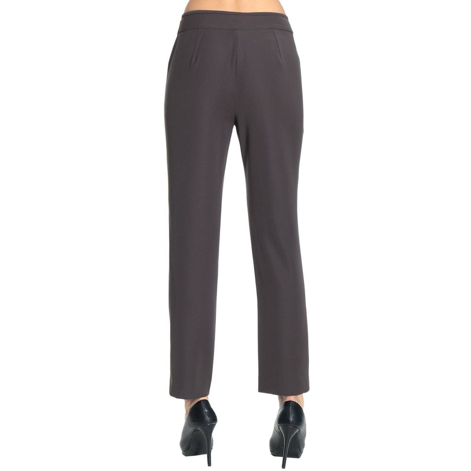 GIORGIO ARMANI COLLEZIONI 50/14 pants trousers slacks career $495 retail-Clothing, Shoes & Accessories:Women's Clothing:Pants-Armani Collezioni-14/50-Gray-Jenifers Designer Closet