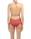 VITAMIN A Brena 4 XS swimsuit one piece monokini maillot $184 plunge rose - Jenifers Designer Closet