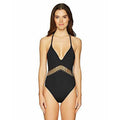 KENNETH COLE XL button up halter Mio one piece swimsuit $131 black-Clothing, Shoes & Accessories:Women:Women's Clothing:Swimwear-Kenneth Cole-Jenifers Designer Closet
