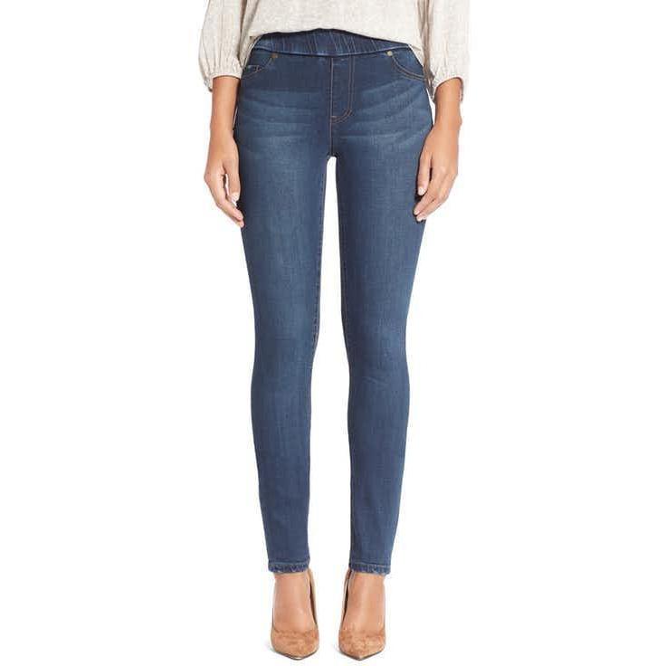 LIVERPOOL 0/25 denim ankle leggings jeggings pull-on stretch petrol wash-Clothing, Shoes & Accessories:Women's Clothing:Jeans-Liverpool-0/25-Blue-Jenifers Designer Closet