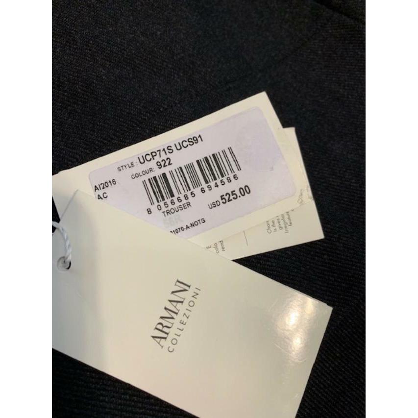 GIORGIO ARMANI Collezioni Black US-40 IT-56 pants slacks trousers men's-Clothing, Shoes & Accessories:Men's Clothing:Pants-Giorgio Armani Collezioni-40/56-Black-Jenifers Designer Closet
