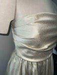 SHOSHANNA dress 10 metallic gold strapless holiday prom cocktail homecoming