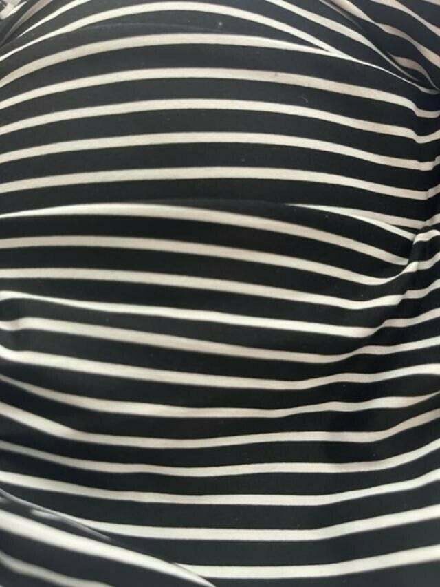 TUCK Bond-eye 6 Australia black striped tummy control one-piece swimsuit