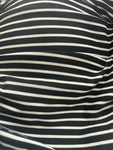 TUCK Bond-eye 6 Australia black striped tummy control one-piece swimsuit