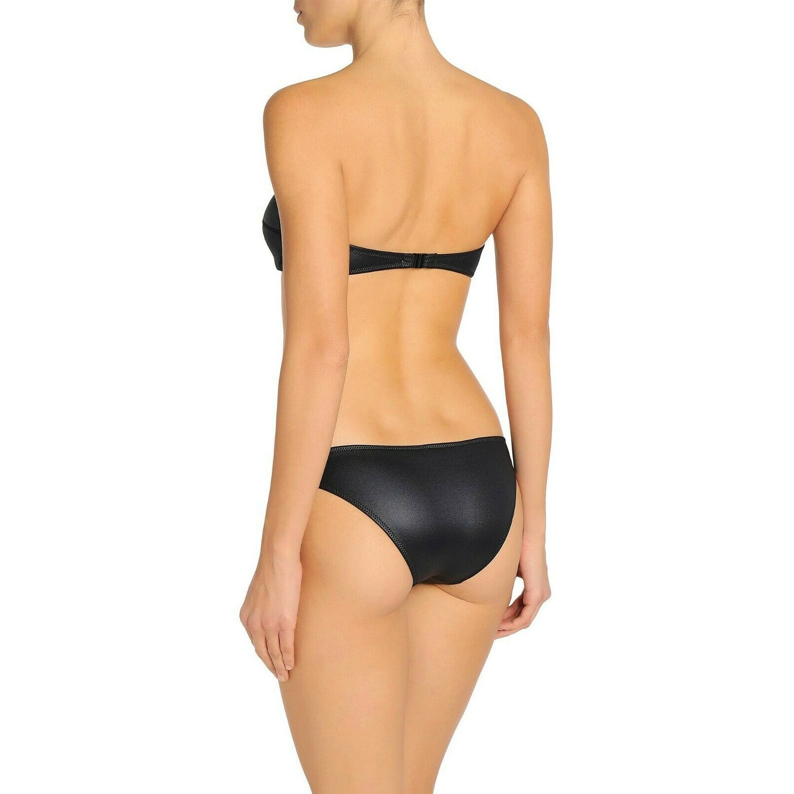 MELISSA ODABASH neoprene wet look bikini swimsuit w/ carry bag - Jenifers Designer Closet