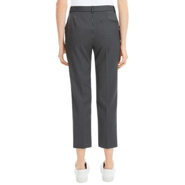 NWT THEORY dress pants 6 career slacks tailored trousers black wool stripe $355-Clothing, Shoes & Accessories:Women's Clothing:Pants-Theory-6-Black-Jenifers Designer Closet