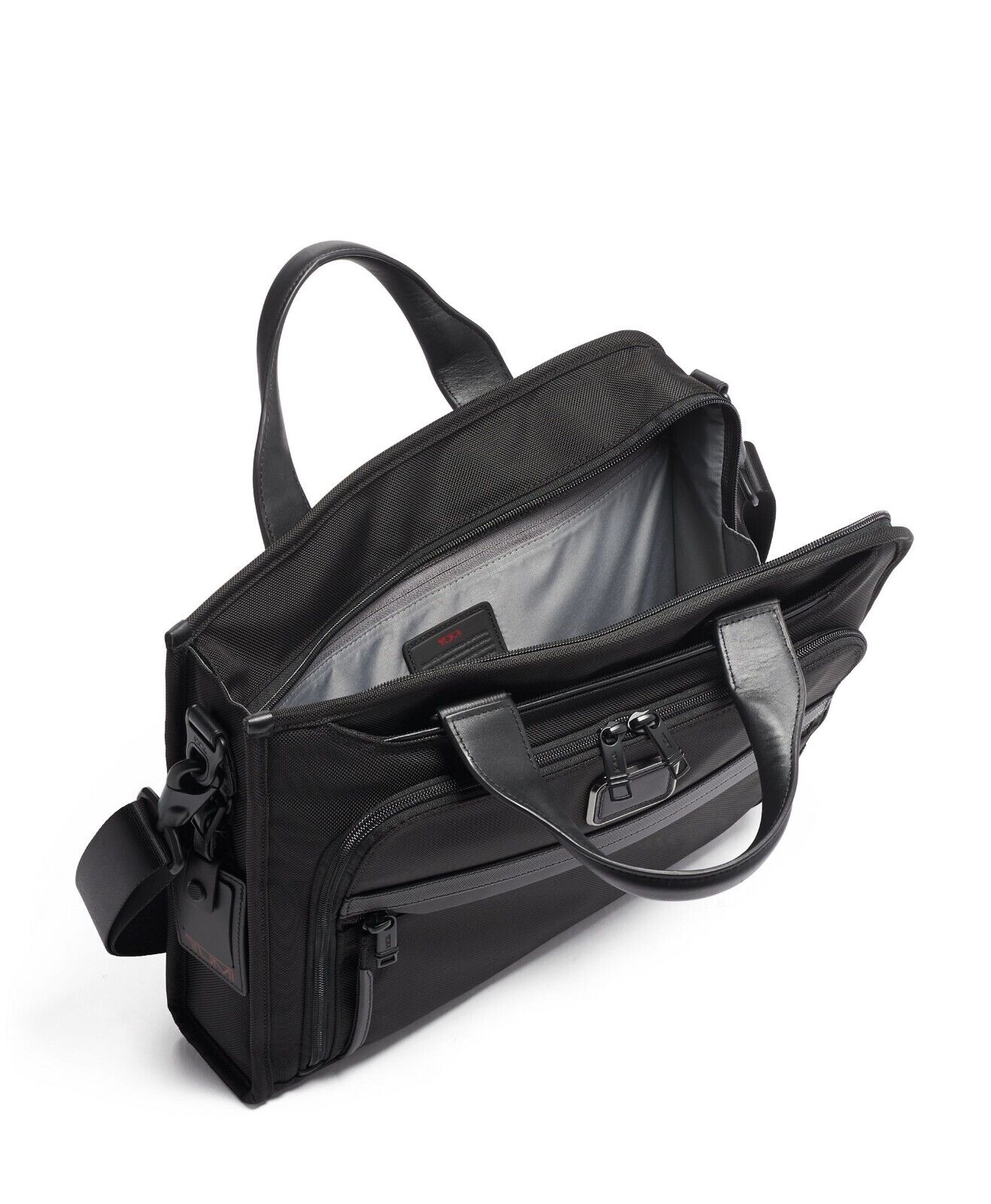 TUMI ALPHA 3 Portfolio Briefcase carry-on Business bag Black
