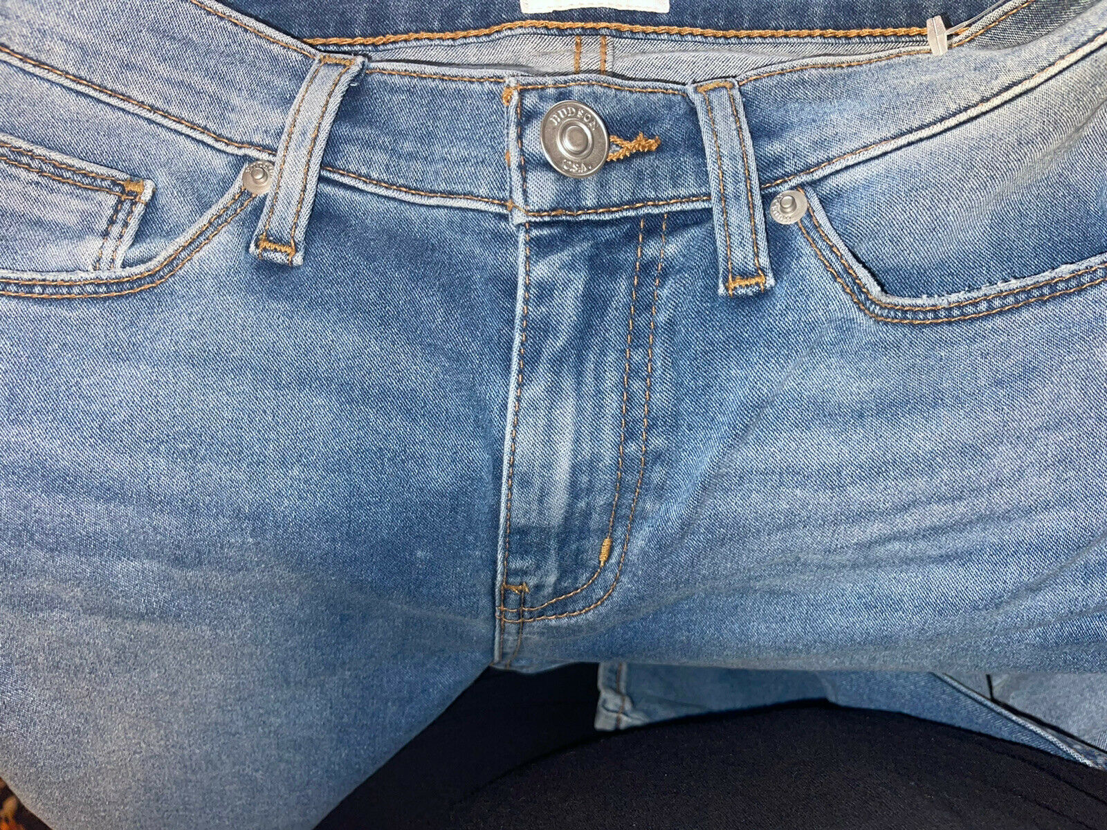 HUDSON 25 Blair high rise ankle Super Skinny blue jeans denim